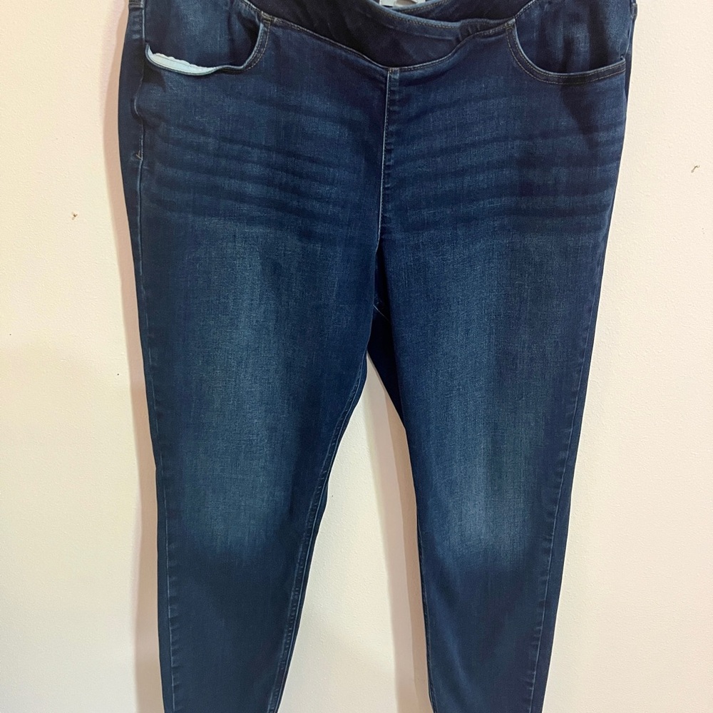 Maurices Plus Dark Indigo Stretch Jeggings
